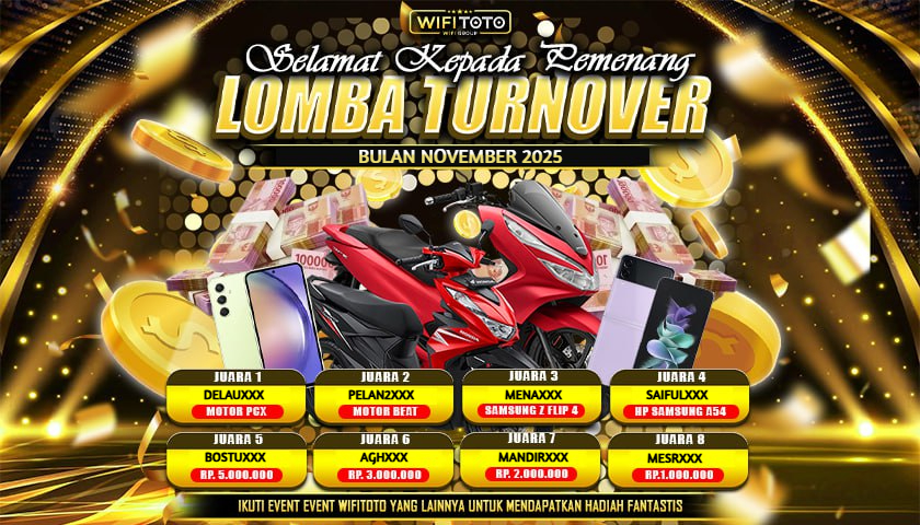 PEMENANG LOMBA TURNOVER BULAN NOVEMBER